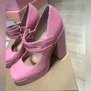 Steve Madden Pink Chunky Heels